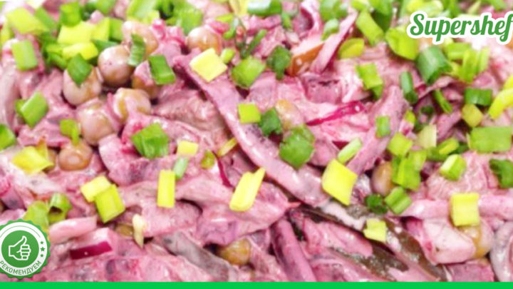 Настоящий королевский салат из свеклы и мяса – потрясающий вкус!