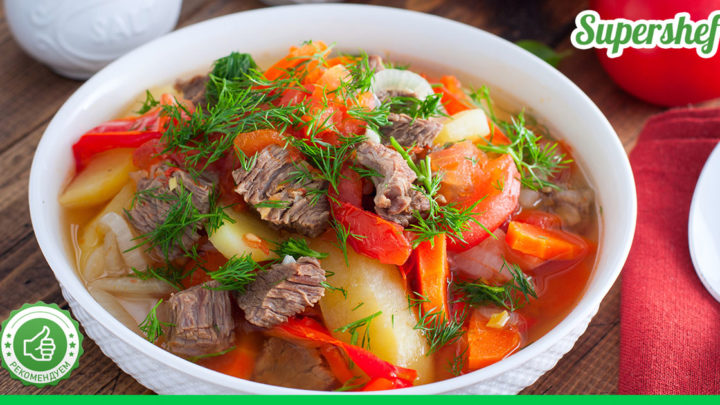 “Ленивый” рецепт шашламы из говядины и картошки
