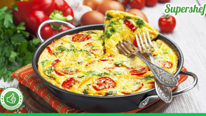 Итальянская фриттата на завтрак. Вкусно и ароматно