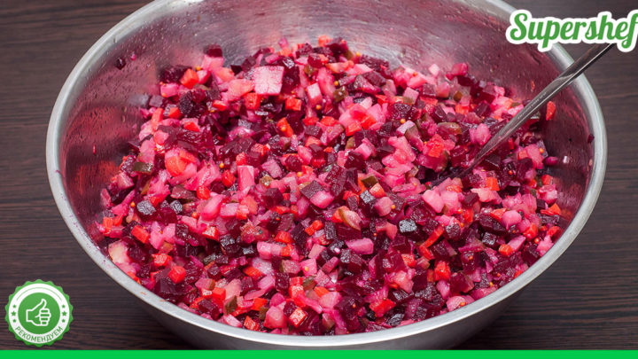Как приготовить винегрет, чтобы все ингредиенты не окрасились в свекольный цвет