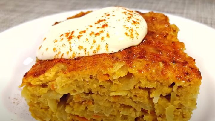 Быстрая запеканка из овощей и мяса с минимумом калорий