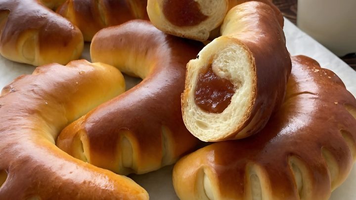 Самые вкусные рогалики с яблочным повидлом – пуховые, сдобные, мягкие. Сохраняйте рецептик!