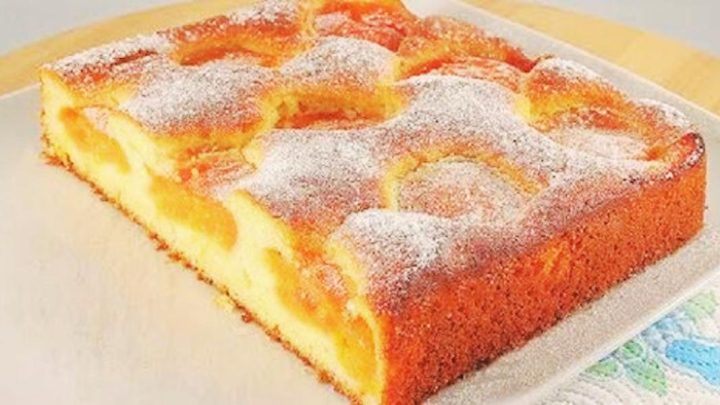Быстрый и очень вкусный пирог с абрикосами: попробовав его, другого уже не захотите