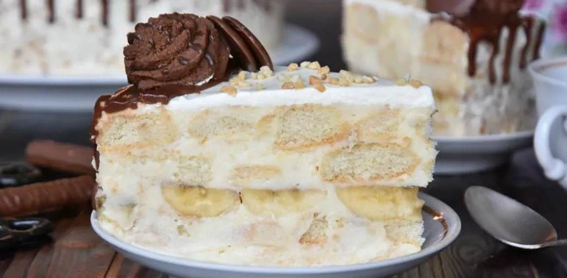 Банановый торт без духовки. Минимум усилий — максимум вкуса Банановый торт без духовки. Минимум усилий — максимум вкуса
