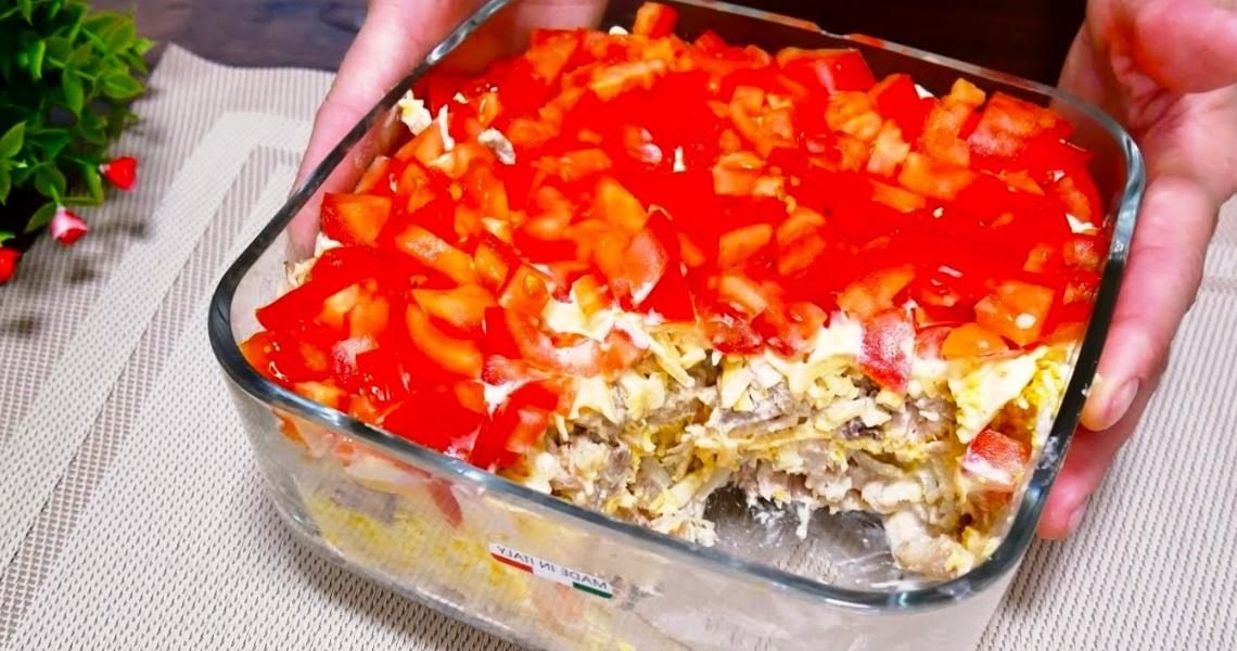 Всего 4 продукта — и праздничный салат готов! Невероятная вкуснота в каждой ложке