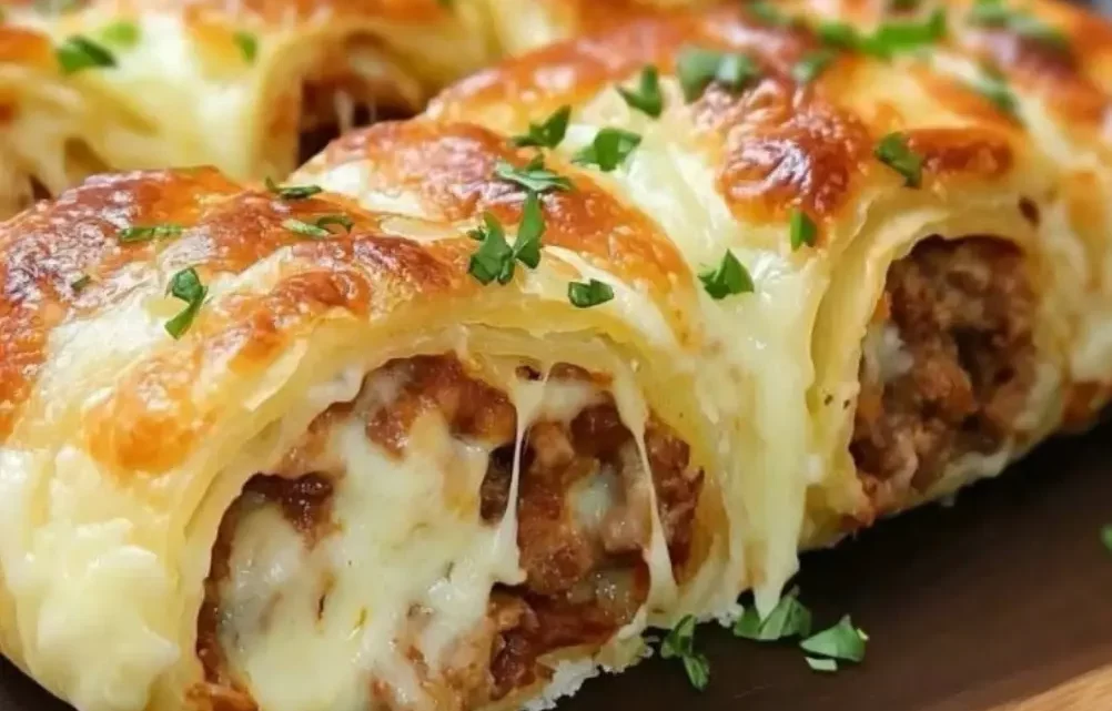 Рулет-пирог с мясной начинкой