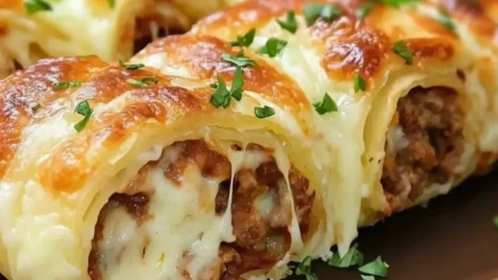 Рулет-пирог с мясной начинкой