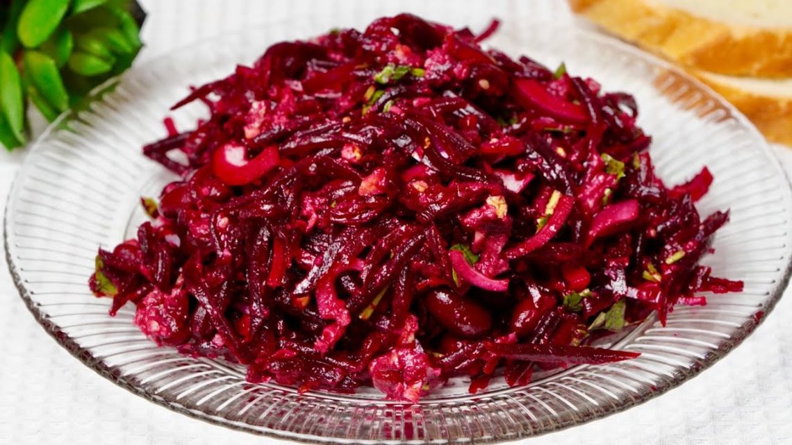 Витаминный вкусный салат без майонеза