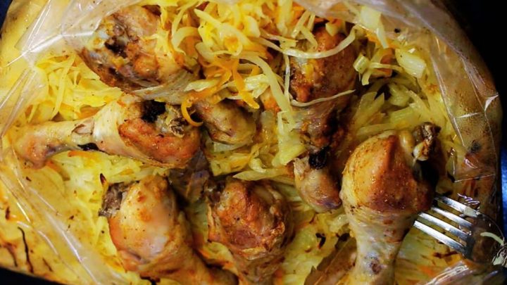 Курица с капустой в рукаве: простой, вкусный и сытный ужин для всей семьи